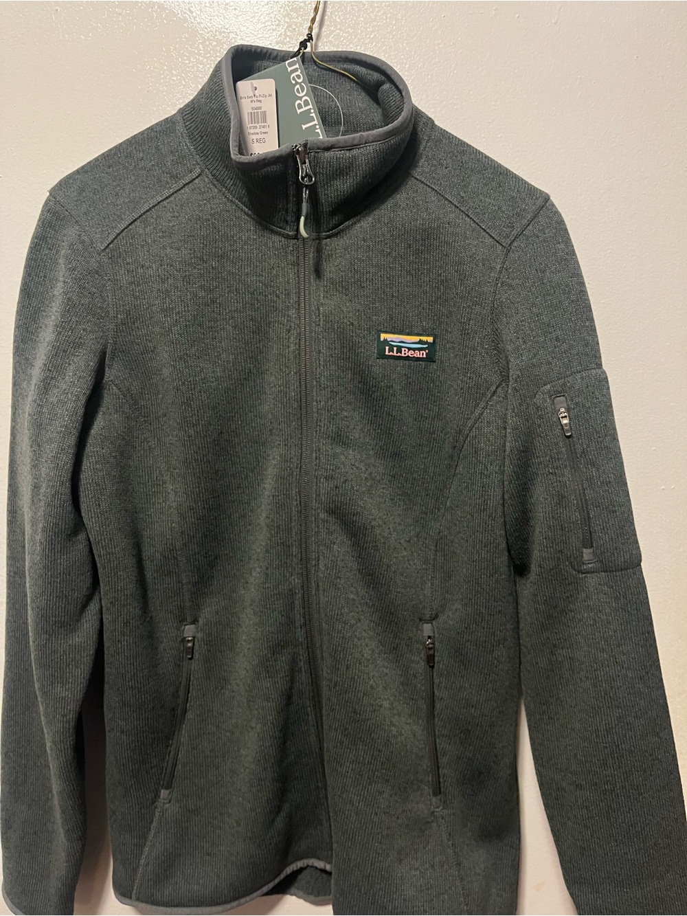 L.L. Bean Men's Dark Green Full‑Zip Shirt Jacket